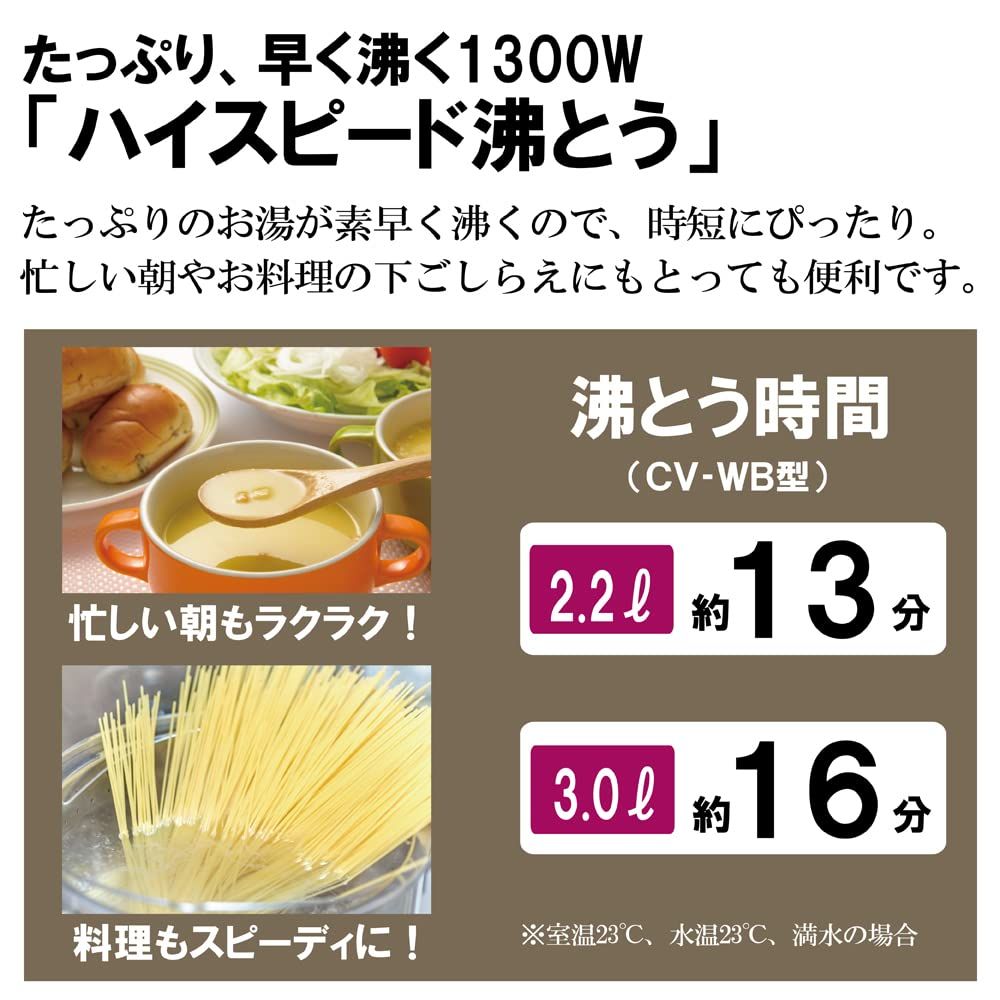 象印マホービン 電気ポット 2.2L ホワイト CV-WB22-WA WWW_KANDAIZUMI_COM