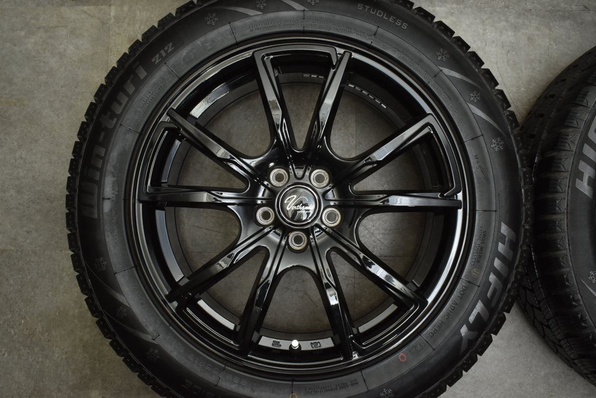 【バリ溝 美品】VERTHANDI 17in 7J +48 PCD100 HIFLY Win-turi 212 225/55R17 スバル フォレスター インプレッサXV アウトバック