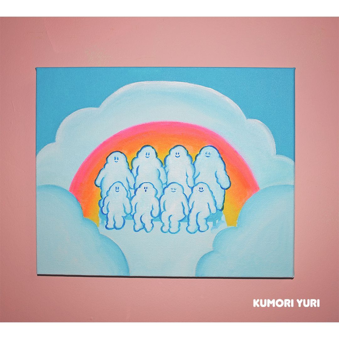 雲の上で『ハイ、チーズ！』 原画 一点物