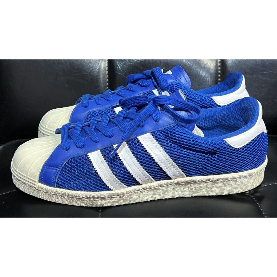 アディダス 13年 スーパースター メッシュ 青白 27.5cm adidas SUPER