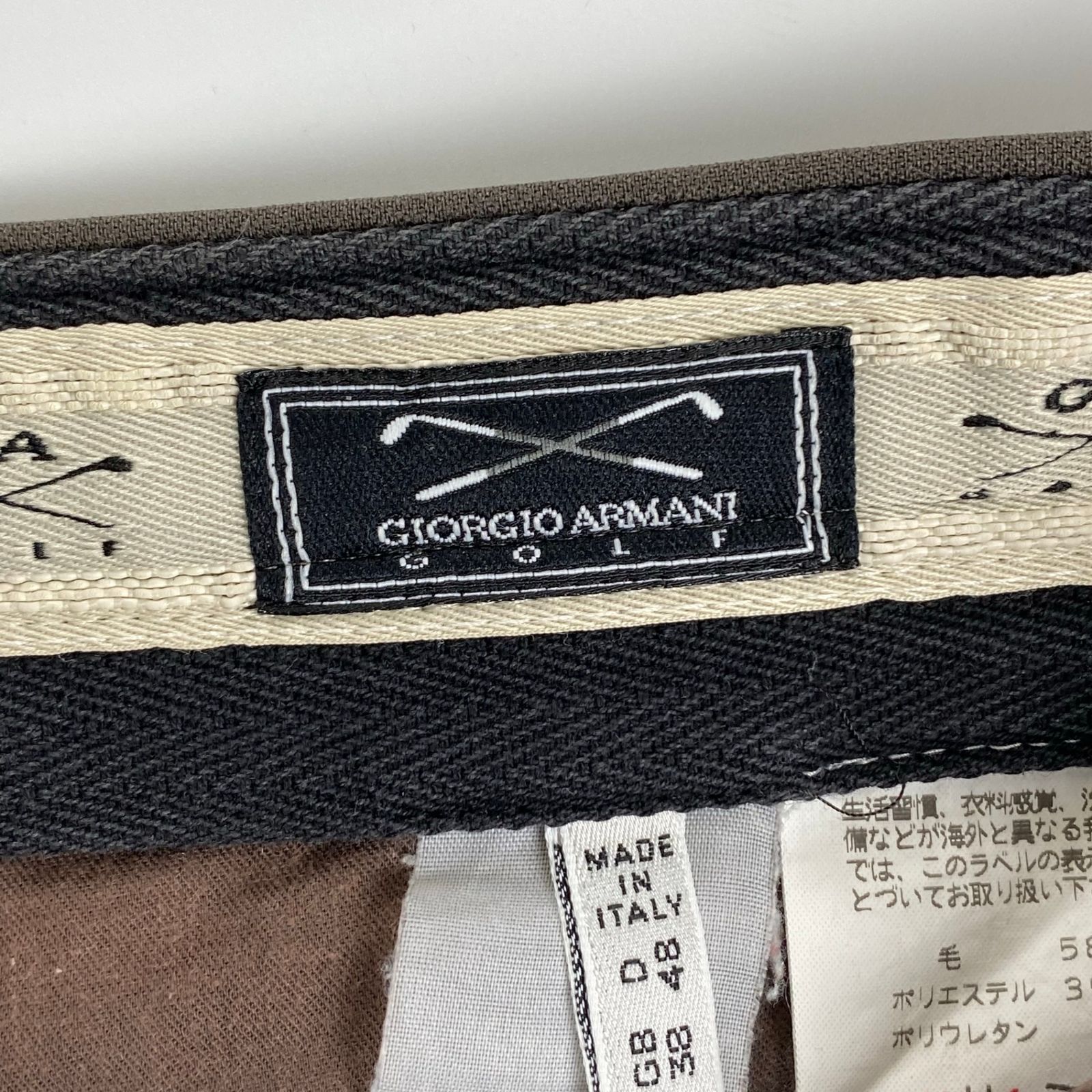 GIORGIO ARMANI GOLF ジョルジオ アルマーニ レディース イタリア製 ウール100% ロゴ刺繍 テーラードジャケット 紺 40 フォーマル スーツ GIORGIO ARMANI GOLF イタリア製 レーヨン シャツ size48&frasl;ジョルジオ