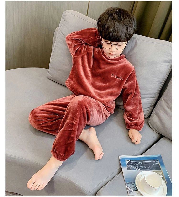 パジャマ キッズ 長袖 子供 女の子 男の子 セットアップ スウェット 冬 ルームウェア もこもこ 暖かい 上下セット 厚手 裏起毛 あったか 子