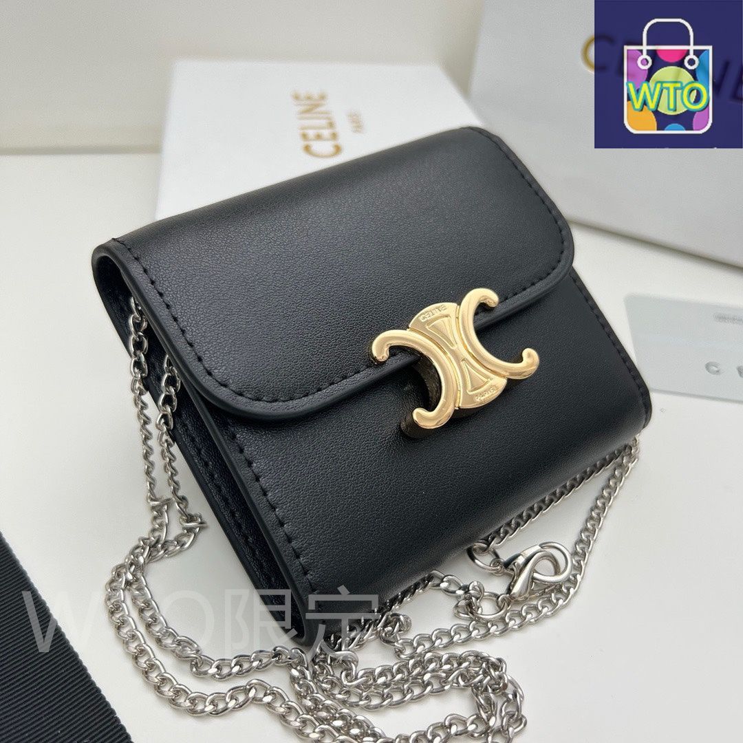 本日限定】?Celine トリオンフ チェーンウォレット 10783 ? 高級