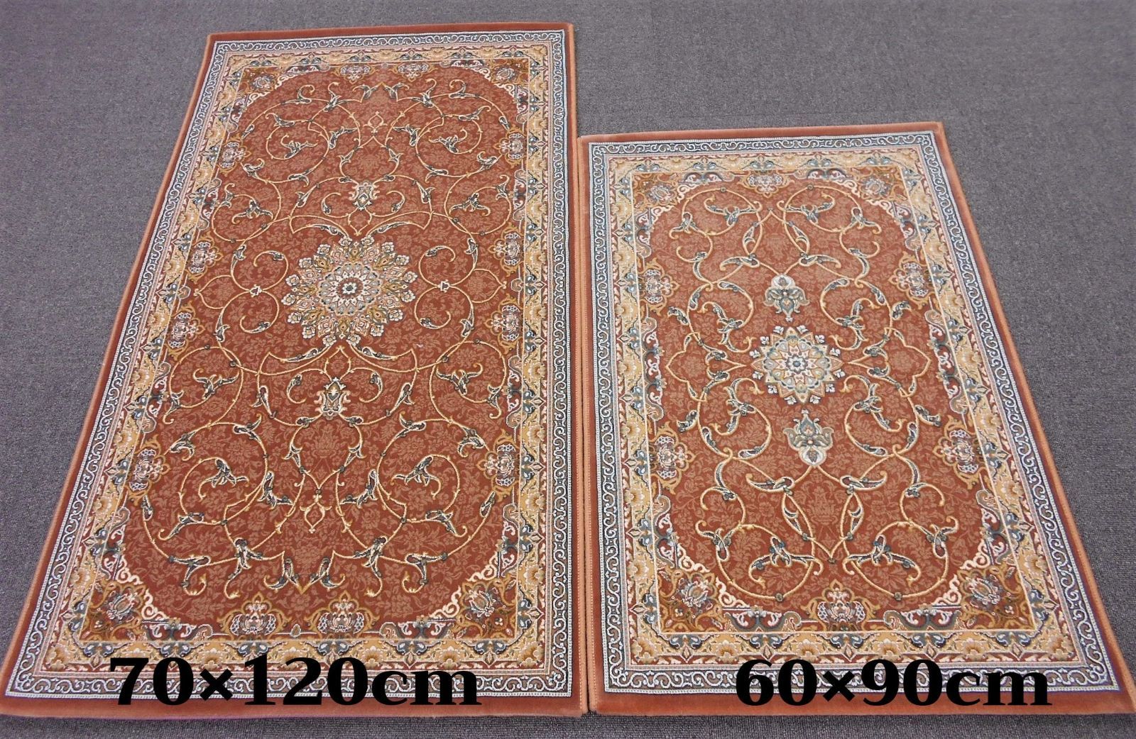 売れ筋オススメ 再入荷！高密度、立体柄！本場イラン産 絨毯70×120cm