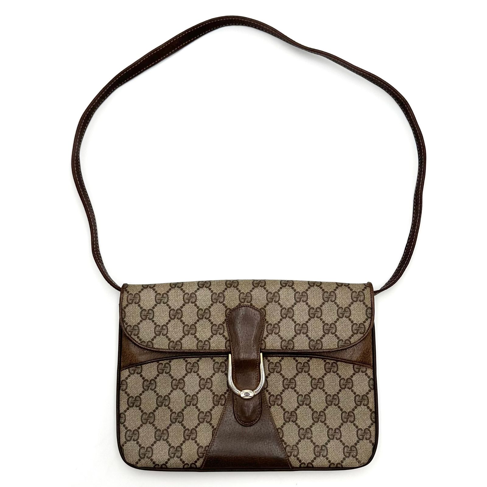 美品】GUCCI グッチ オールドグッチ GGキャンバス ショルダーバッグ