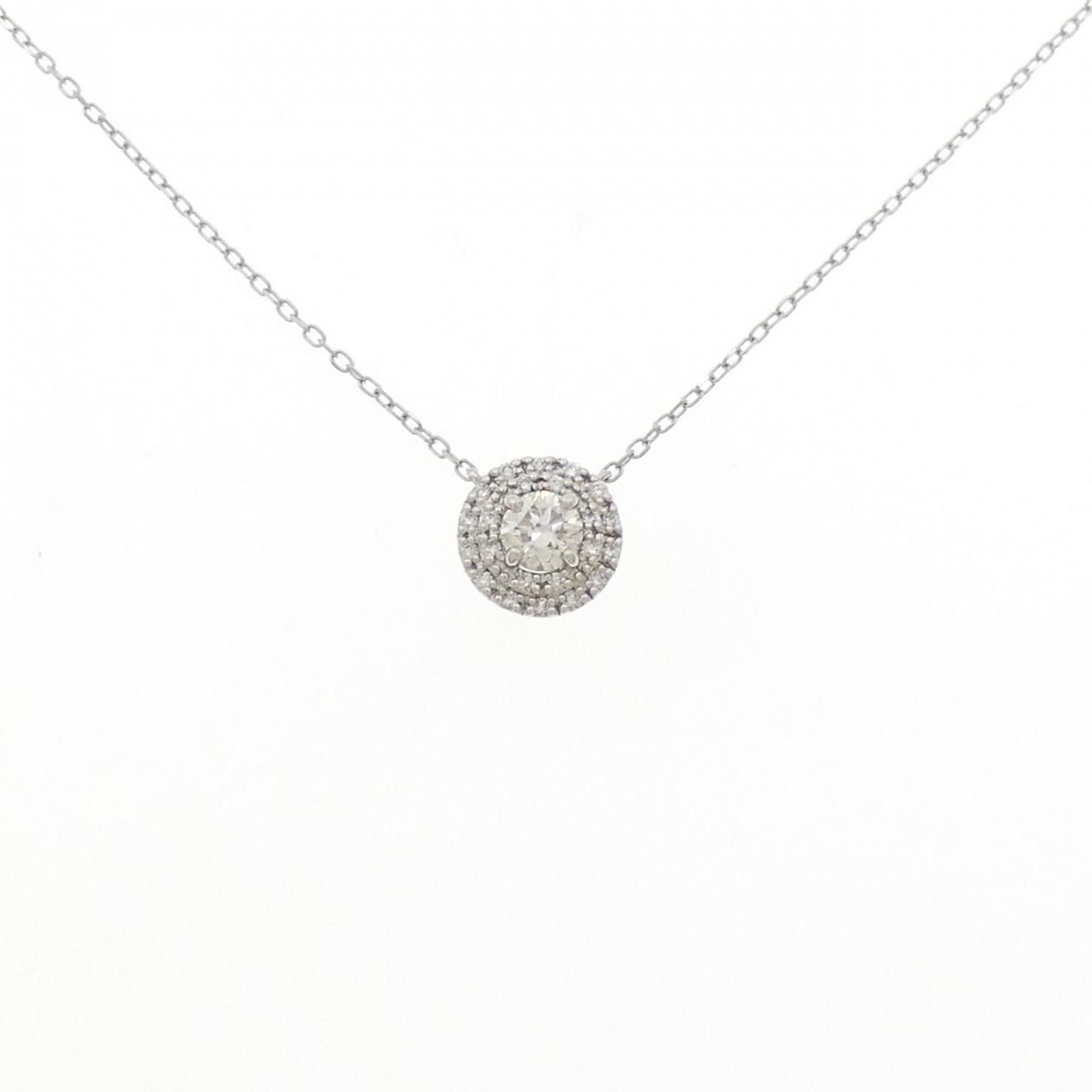 PT900/PT850 ダイヤモンド ネックレス 0.30CT - メルカリ