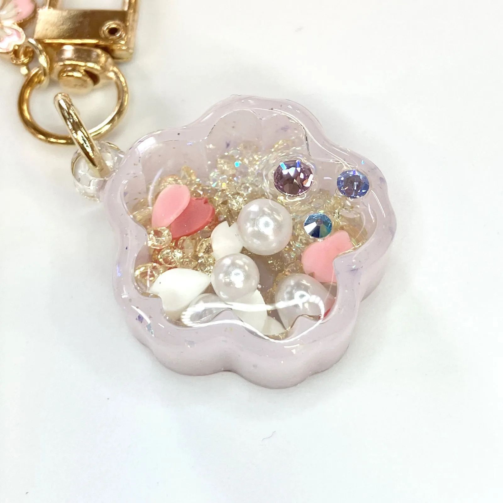 レジン　ハンドメイド　シャカシャカ　キーホルダー　441 Amazon.co.jp: 夏の鍵彡 ハンドメイド レジン シャカシャカ