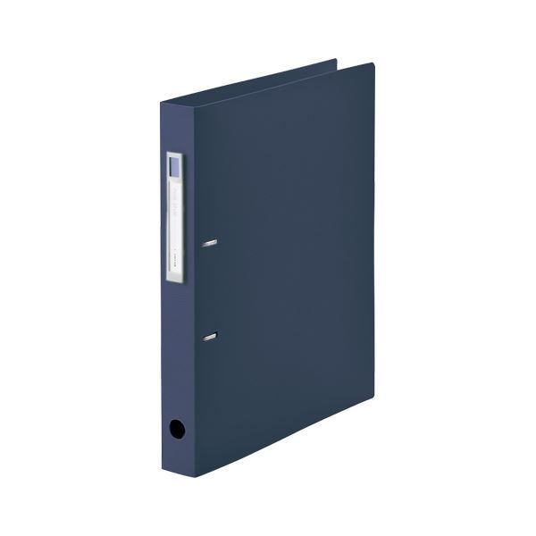 まとめ LIHIT LAB noie-style D型リングファイルA4 ネイビー