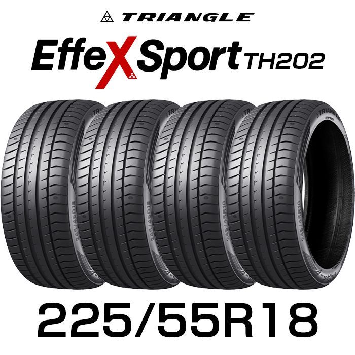 225|55R18-102Y TRIANGLE EffeX Sport TH202 18インチ 輸入サマータイヤ4本セット トライアングルタイヤ 2255518