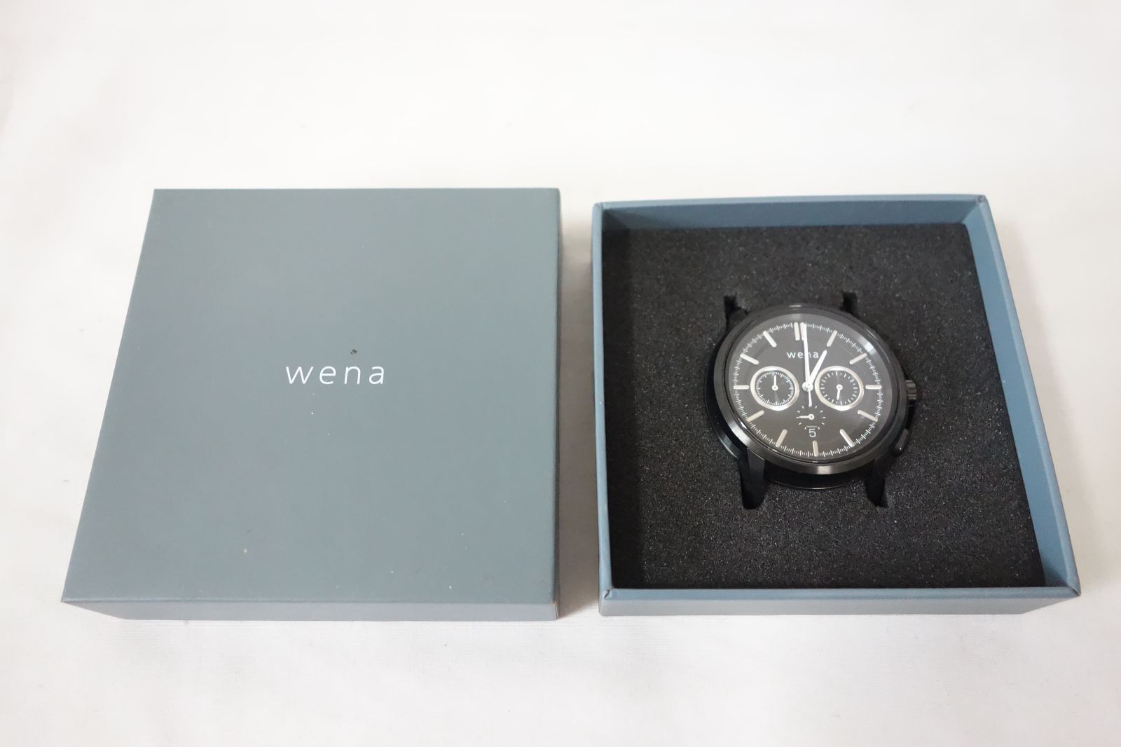 SONY ソニー ハイブリットスマートウォッチ wena wrist-head- Chronograph 2nd Black Head WNW-HC21|B