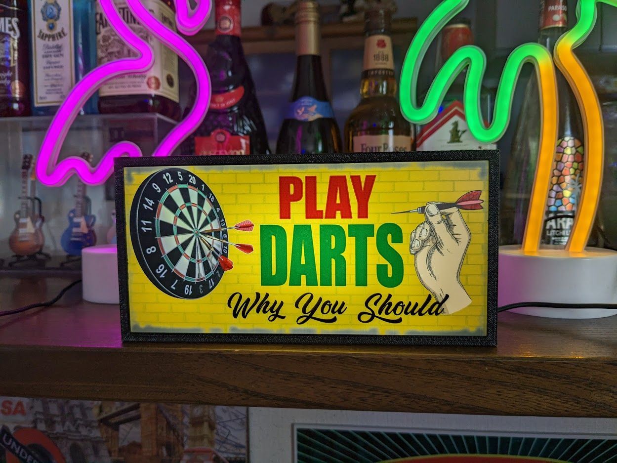 ダーツ ダーツ BAR ゲーム レトロ 看板 置物 雑貨 LEDライトBOX ダーツ ダーツ BAR ゲーム レトロ 看板 置物 雑貨 LEDライトBOX