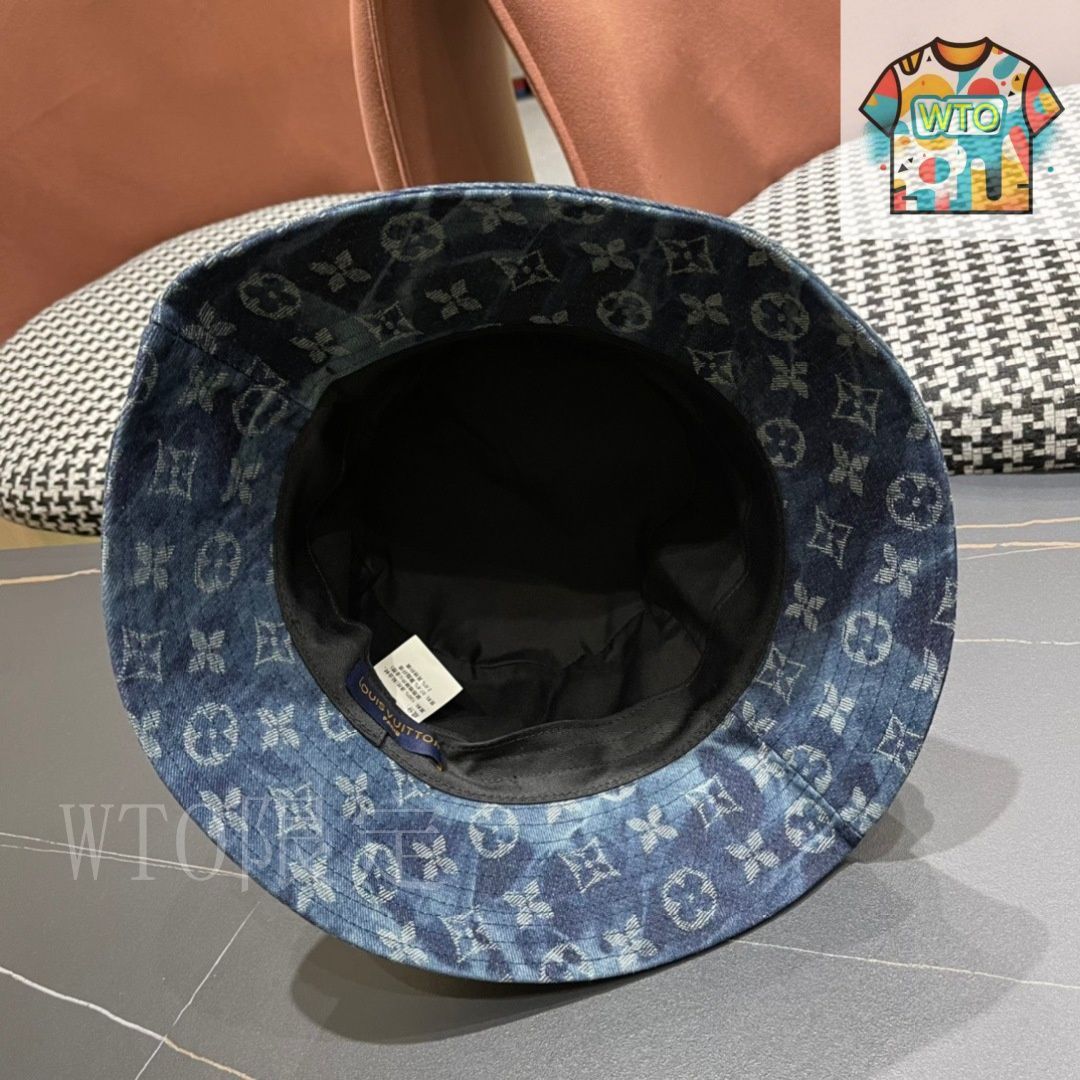 今日WTO】Louis Vuitton デニム フィッシャーマンキャップ-PT72