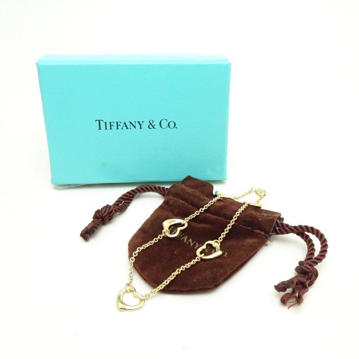 TIFFANY&Co. ティファニー オープンハート ブレスレット 5P 5チャーム