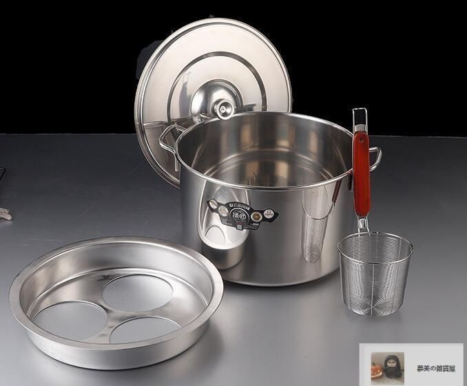 新品・未使用】新入荷 業務用店舗用 そばゆで釜 茹麺鍋セット