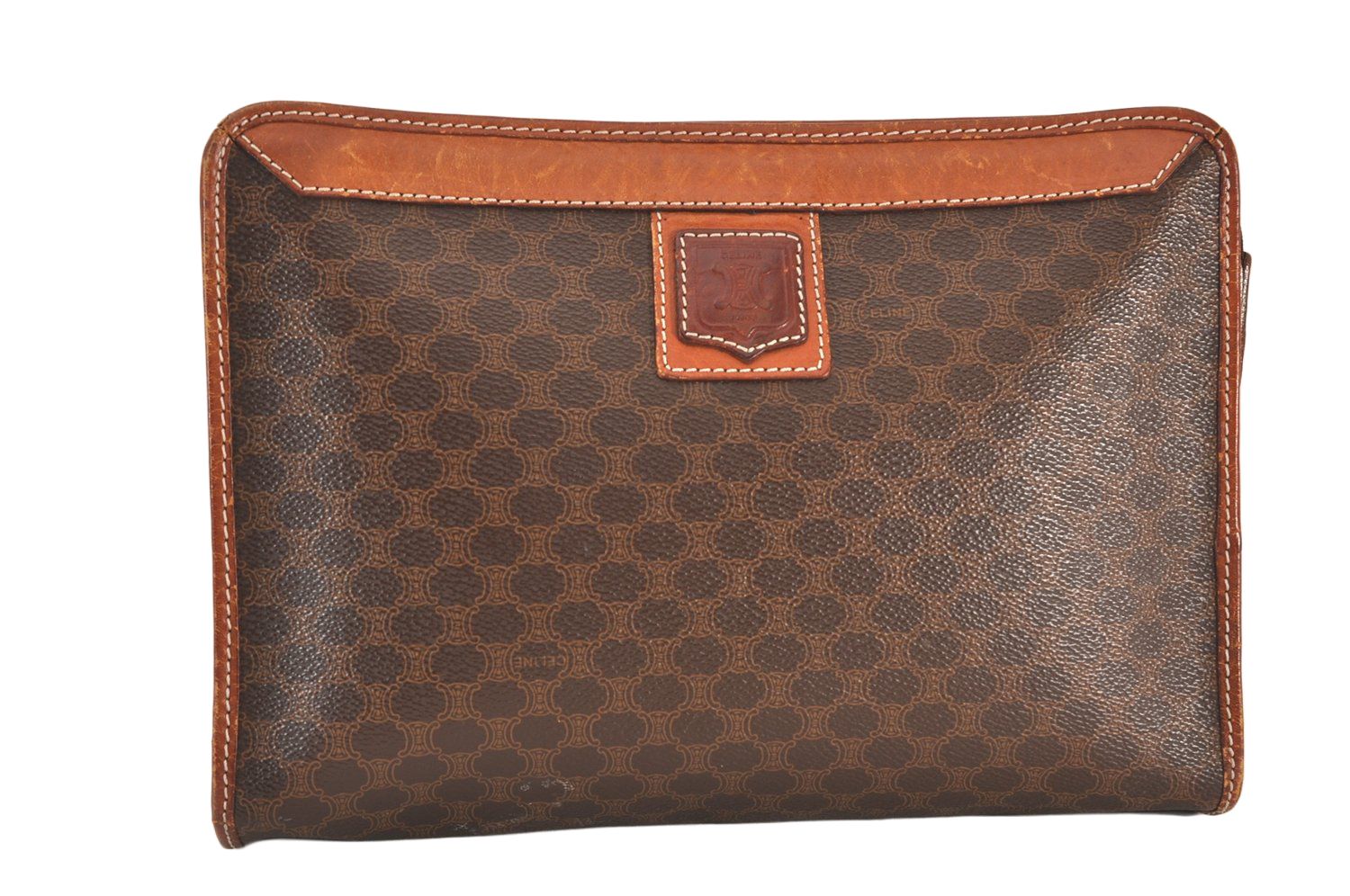 CELINE セリーヌ マカダム ブラゾン クラッチハンドバッグ 財布