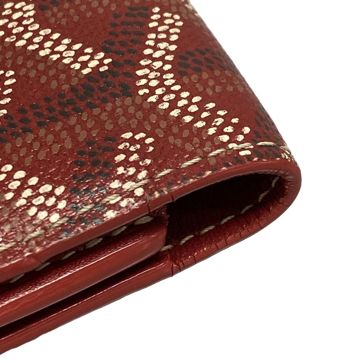 GOYARD(ゴヤール) 長財布 - ボルドー×白×黒 - メルカリ 