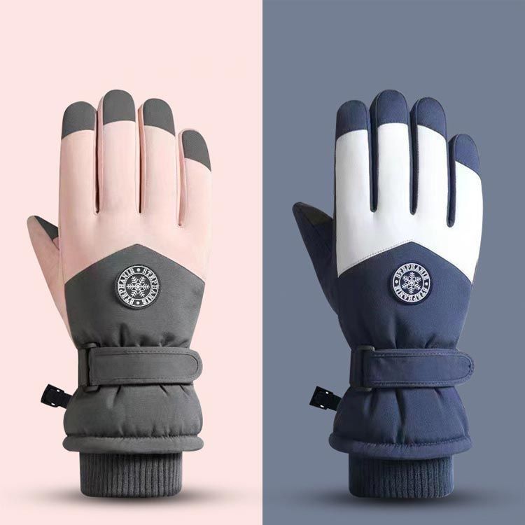 スキーグローブ レディース メンズ スノーグローブ 手袋 スキー グローブ 5本指 裏起毛 スマホ対応 保温 滑り止め すべり止め 暖かい あたたかい あったか スノボ スノーボード 防風 防寒 スキ goudoudou4982
