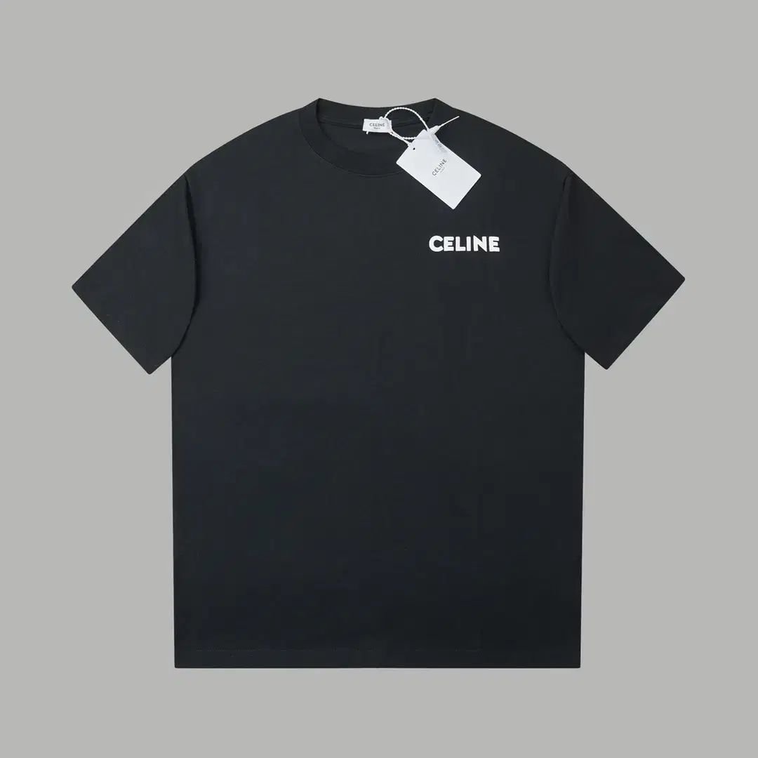 CELINE ブラック Tシャツ XS CELINE ブラック クロップドTシャツ