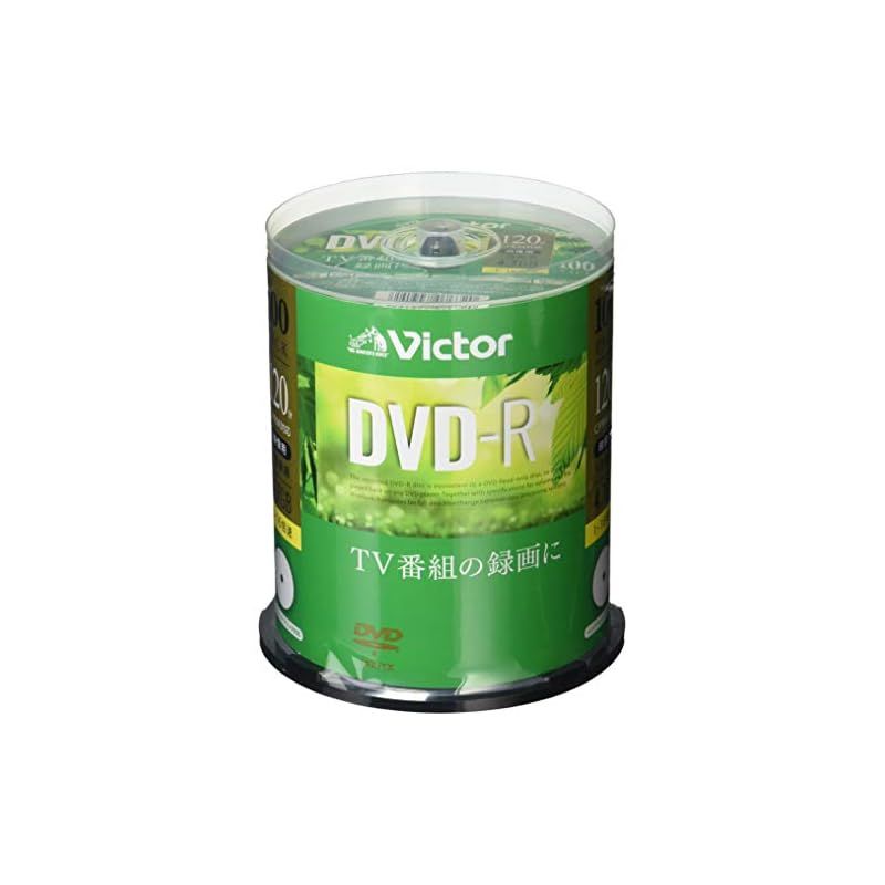 ビクター Victor 1回録画用 DVD-R VHR12JP100SJ1 (片面1層/1-16倍速/100枚)