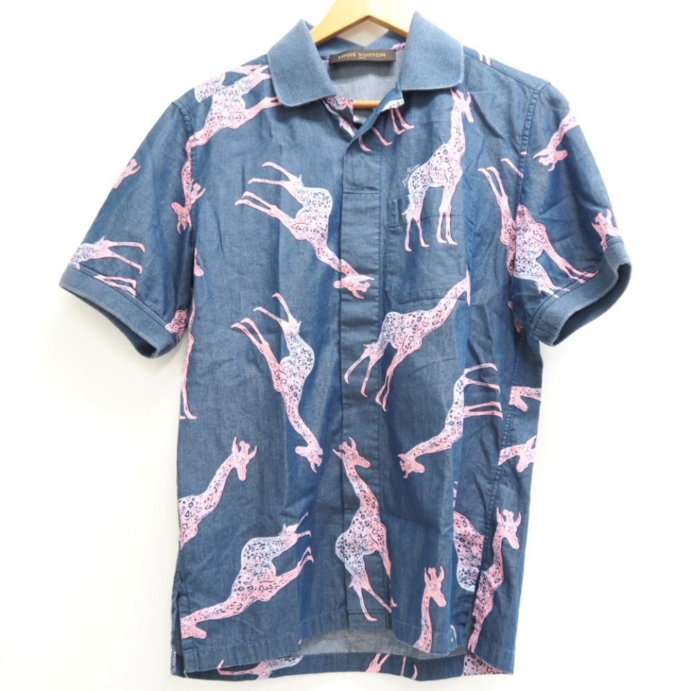 美品 サイズXL ルイヴィトン 半袖シャツ 麒麟 チャップマンブラザーズ LOUIS VUITTON/ルイヴィトン ビトン HBS25WAZU チャップマンブラザーズ