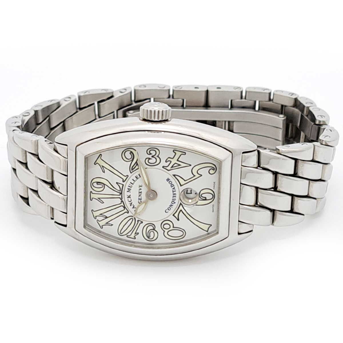 フランクミュラー コンキスタドール 8000L 自動巻き ステンレススティール レディース FRANCK MULLER 時計