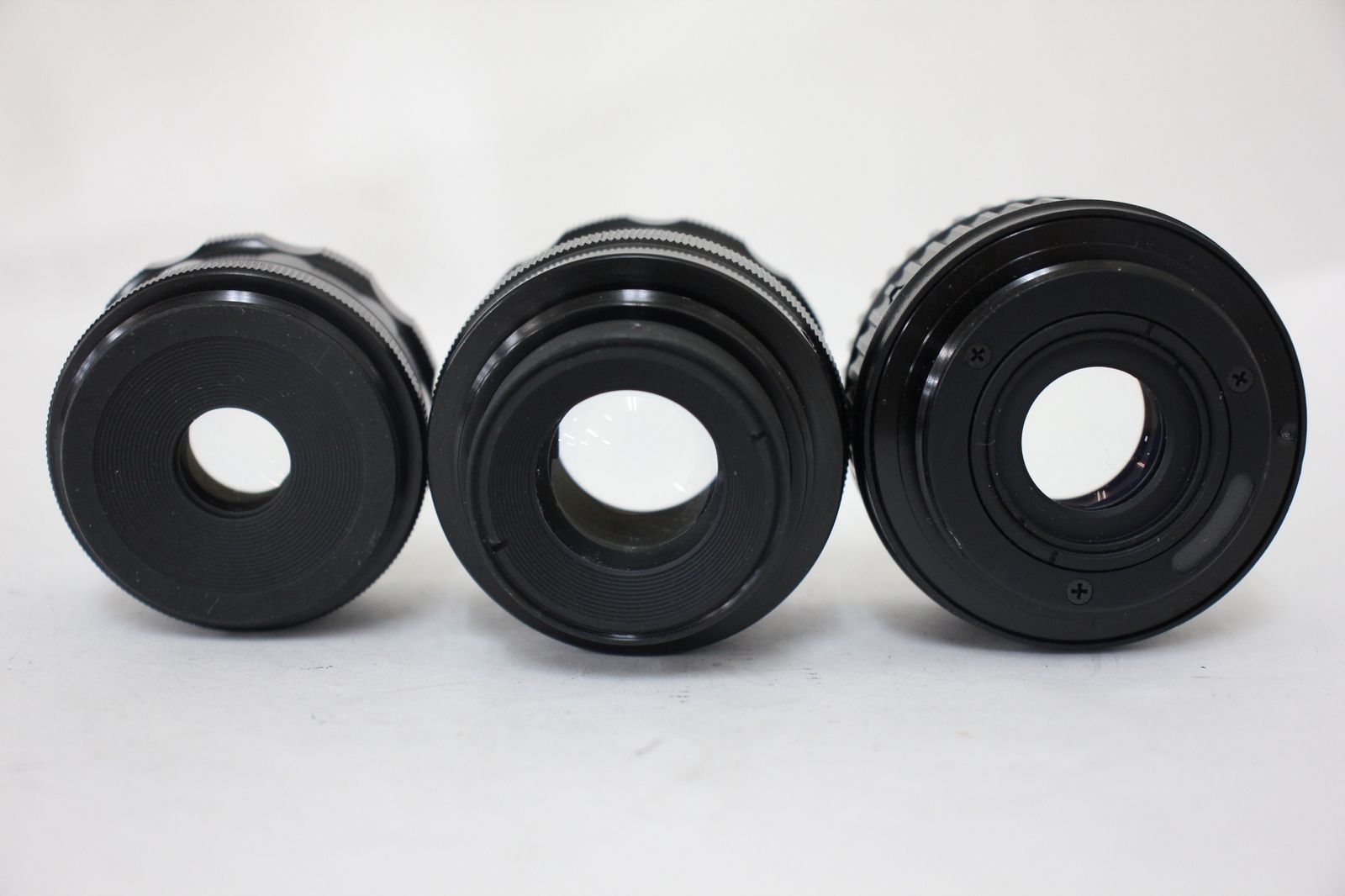 カメラ 【返品保証】 【3点まとめ】ニコン Nikon EL-NIKKOR 50mm F4 50mm F2.8 75mm F4 引き伸ばしレンズ e2903