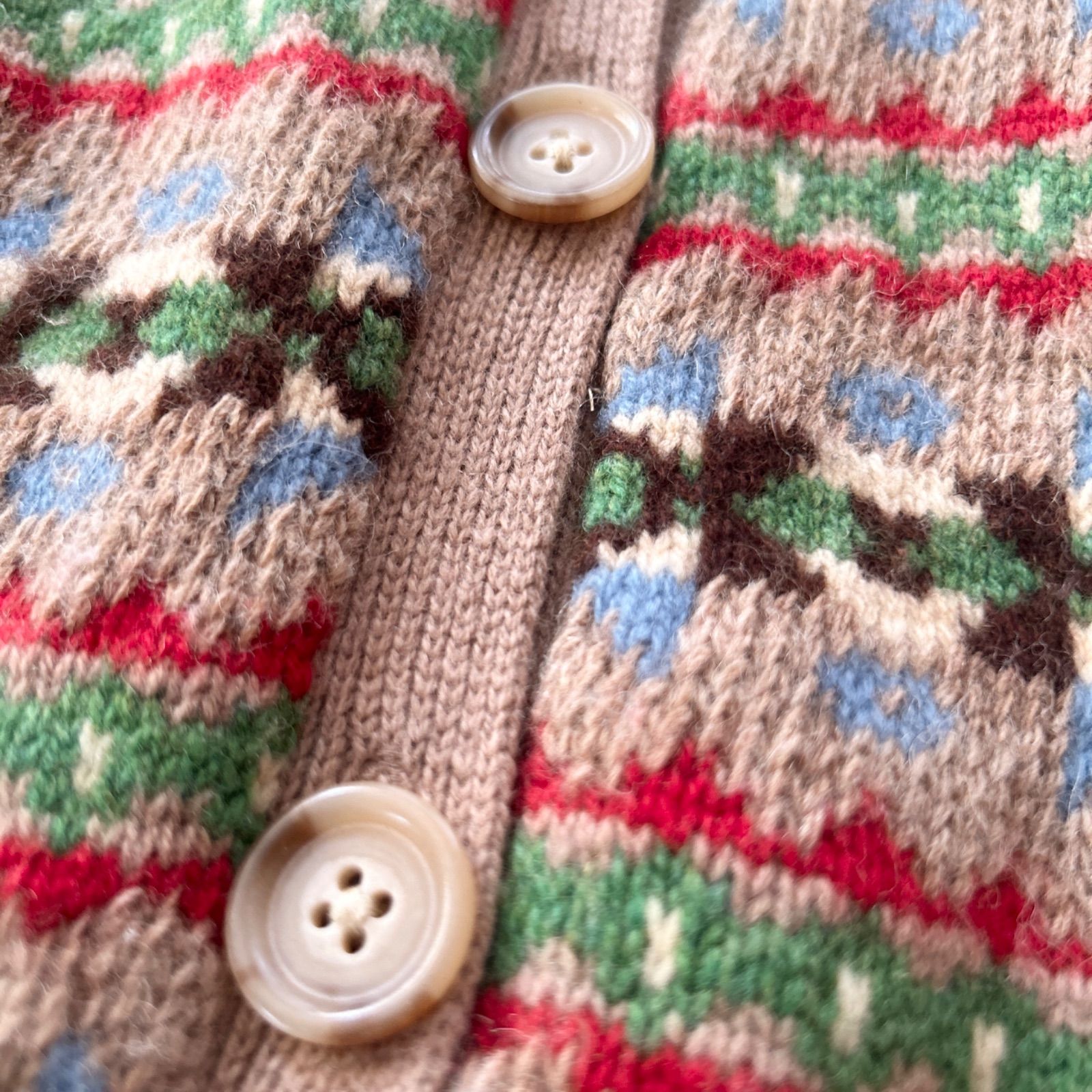 ラルフローレン ウール カシミヤ ニット カーディガン Mサイズ フェア