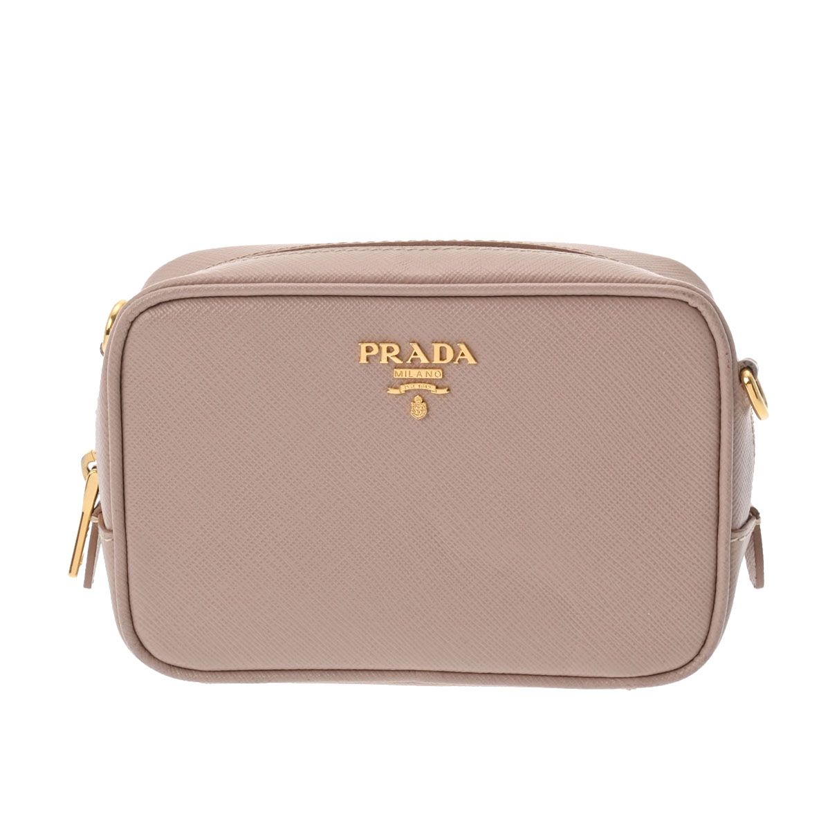 プラダ ミニショルダー ピンクベージュ ゴールド金具 1N1674 