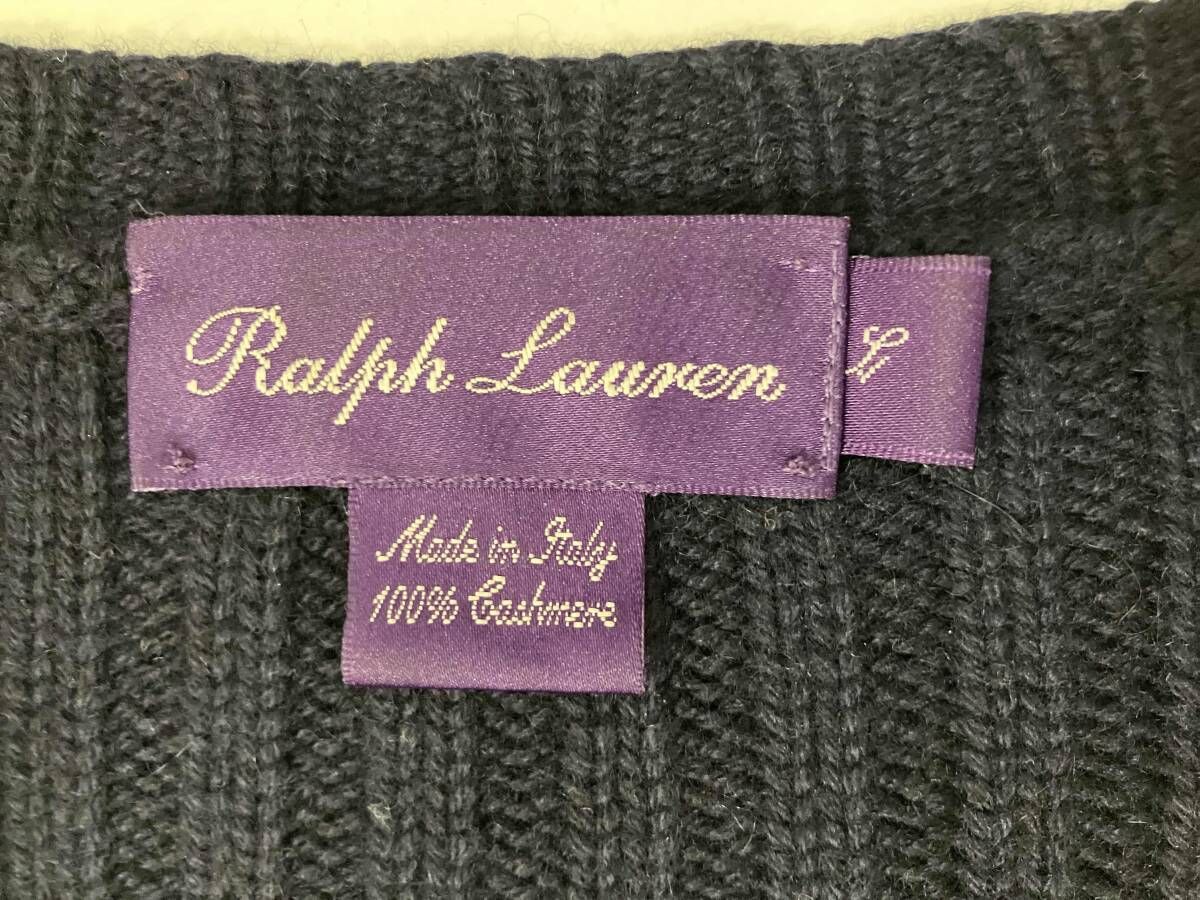 Ralph Lauren Purple Label カシミヤ リブニット RALPH LAUREN PURPLE LABEL CASHMERE KNIT SWEATER ラルフ