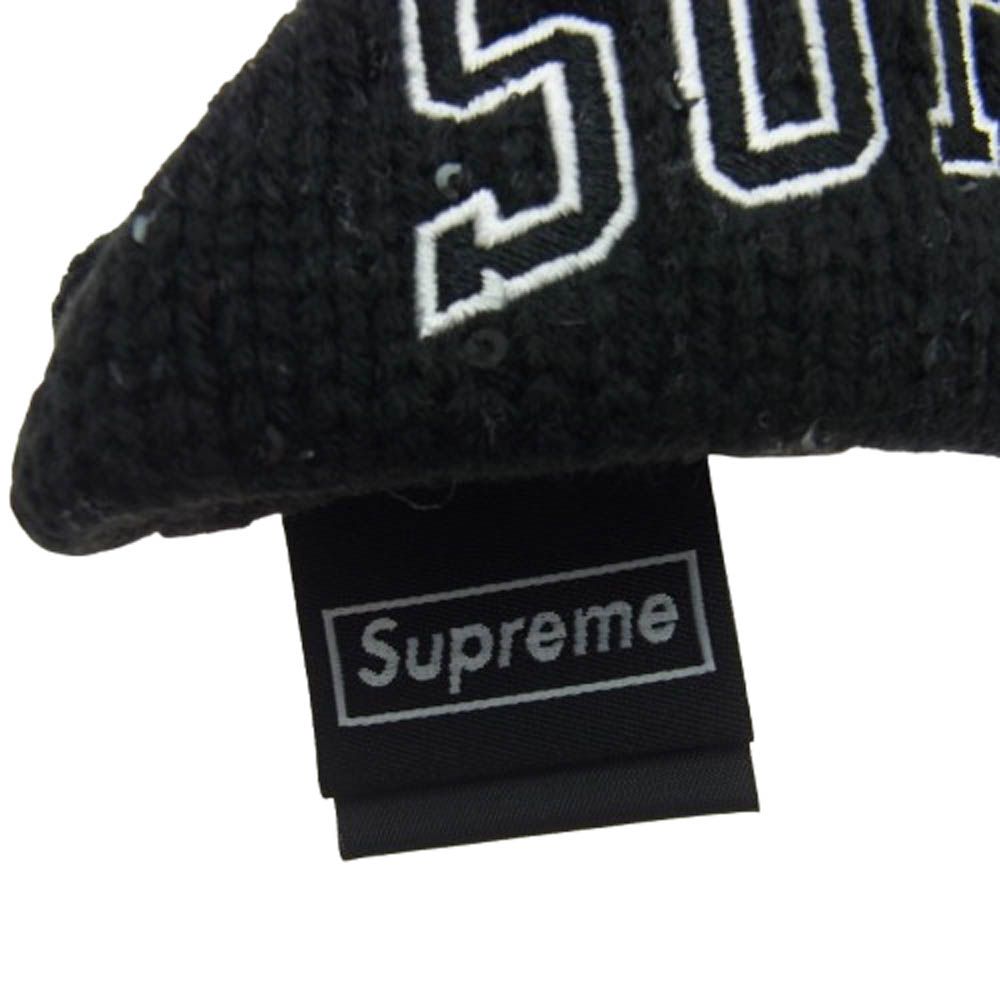 Supreme ブラック ヘアバンド　new era Supreme シュプリーム ×NEW ERA FLEECE LINED HEADBAND