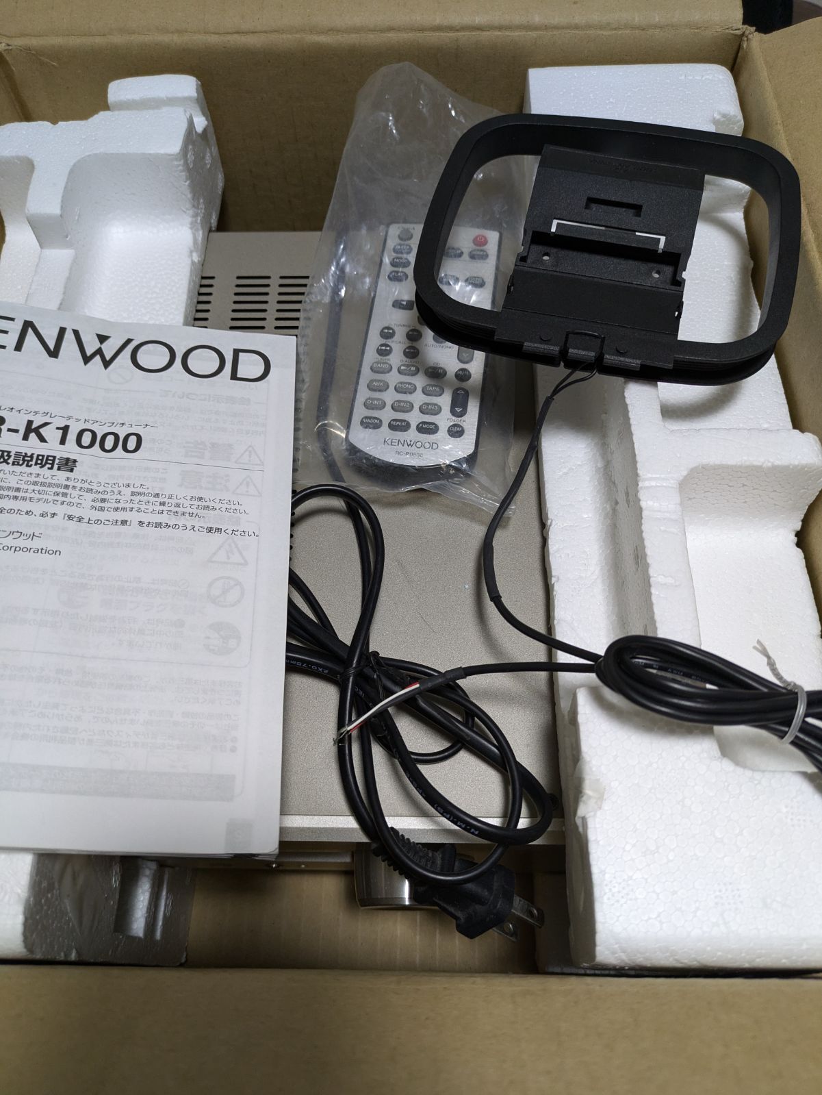 ジャンク KENWOOD プリメインアンプ Kseries R-K1000 リモコン