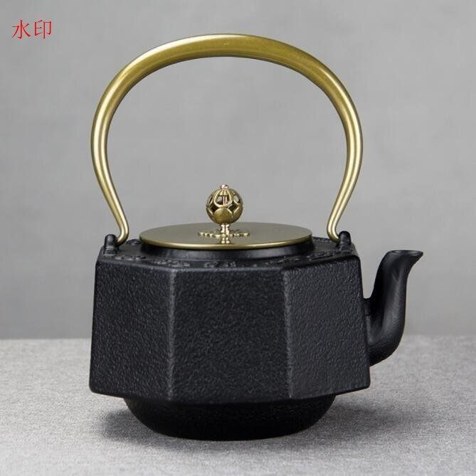 新入荷☆鉄瓶 提梁壺☆南部鉄器 茶道具 銅製蓋 銅製取っ手 対応 鉄やかん 鉄分補給 鉄びん お茶の道具 - メルカリ