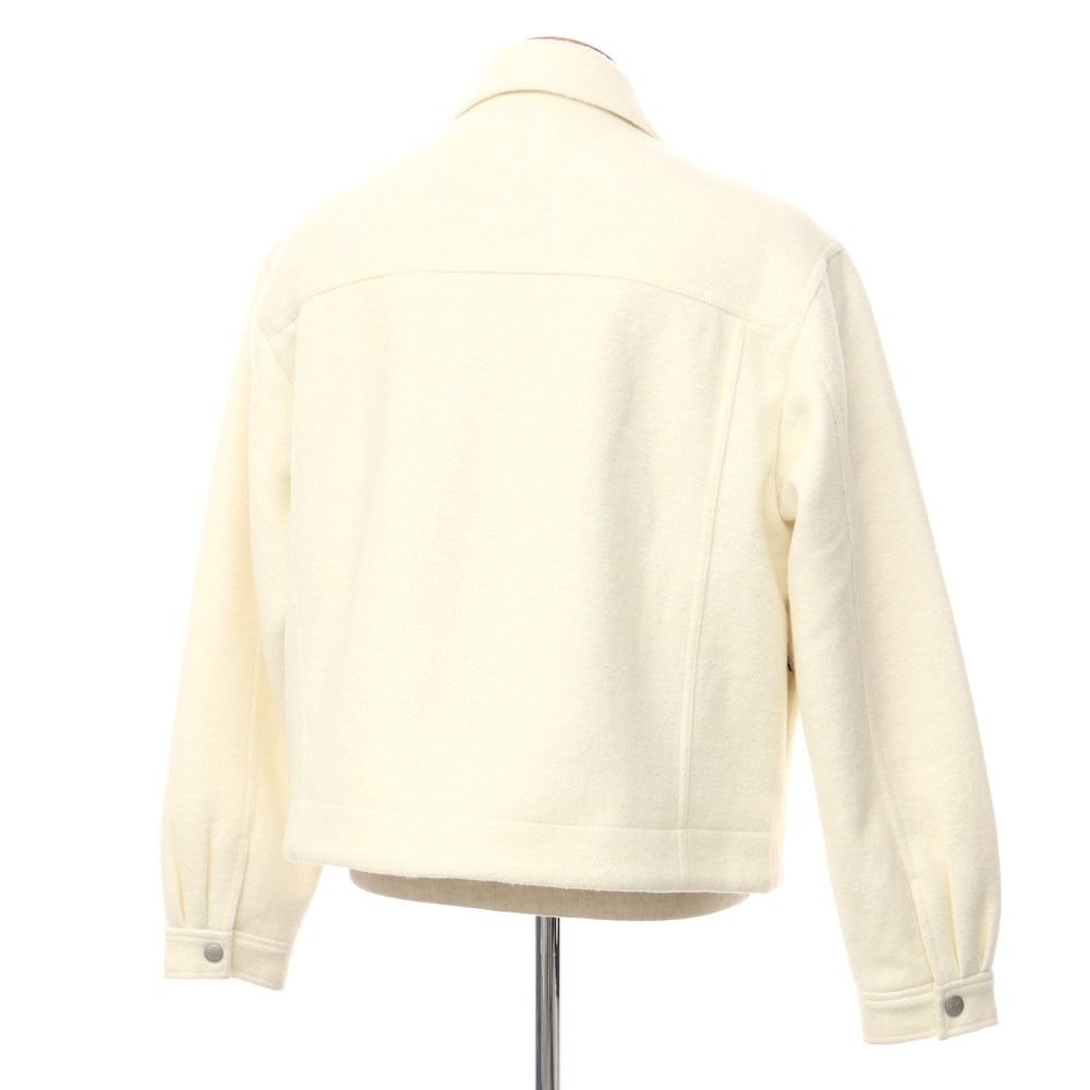 【中古】カルバンクラインジーンズ Calvin klein Jeans 2022年秋冬 ポリエステルウール 中綿ブルゾン アイボリー【サイズM】【メンズ】