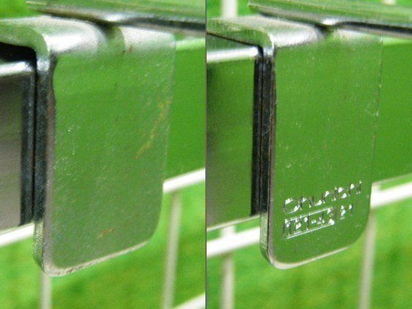 クロームメッキ) 【オカムラ製】角バー用フック 100本セット
