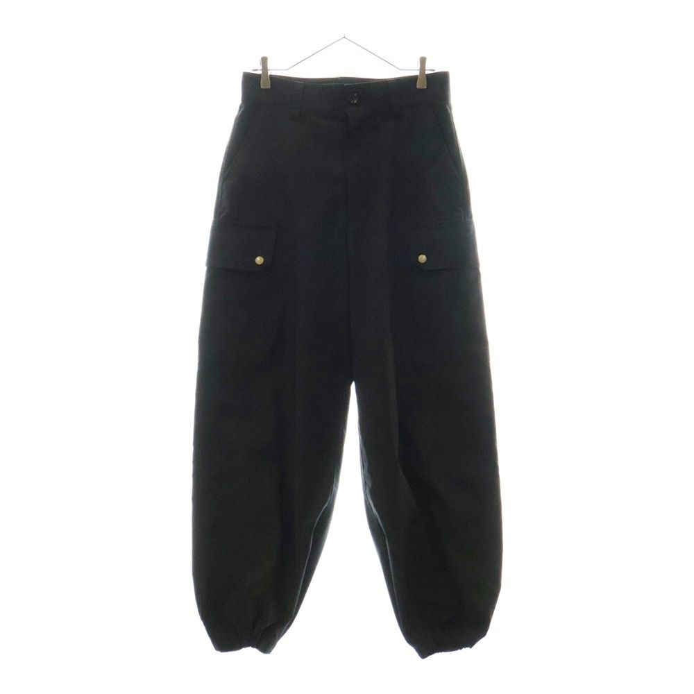 THE RERACS ザ リラクス 23SS ジップフライ ポリエステル カーゴパンツ ブラック 23SS-REPT-170