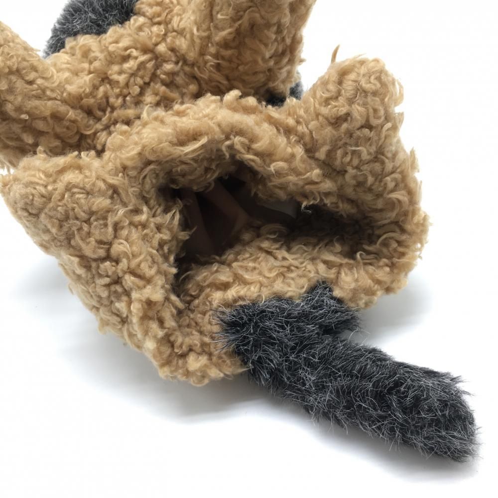 ヒールクリーク ヘッドカバー ブラウン×黒 FW 犬 ぬいぐるみ