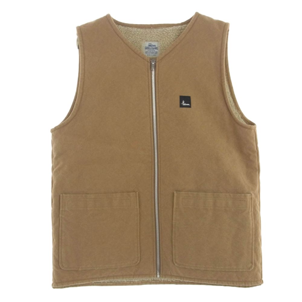 Psicom サイコム F.F VEST?12oz ダック 生地 TALON ZIP ボア ライナー付 ベスト ブラウン系 M【極上美品】【中古】 -  メルカリ