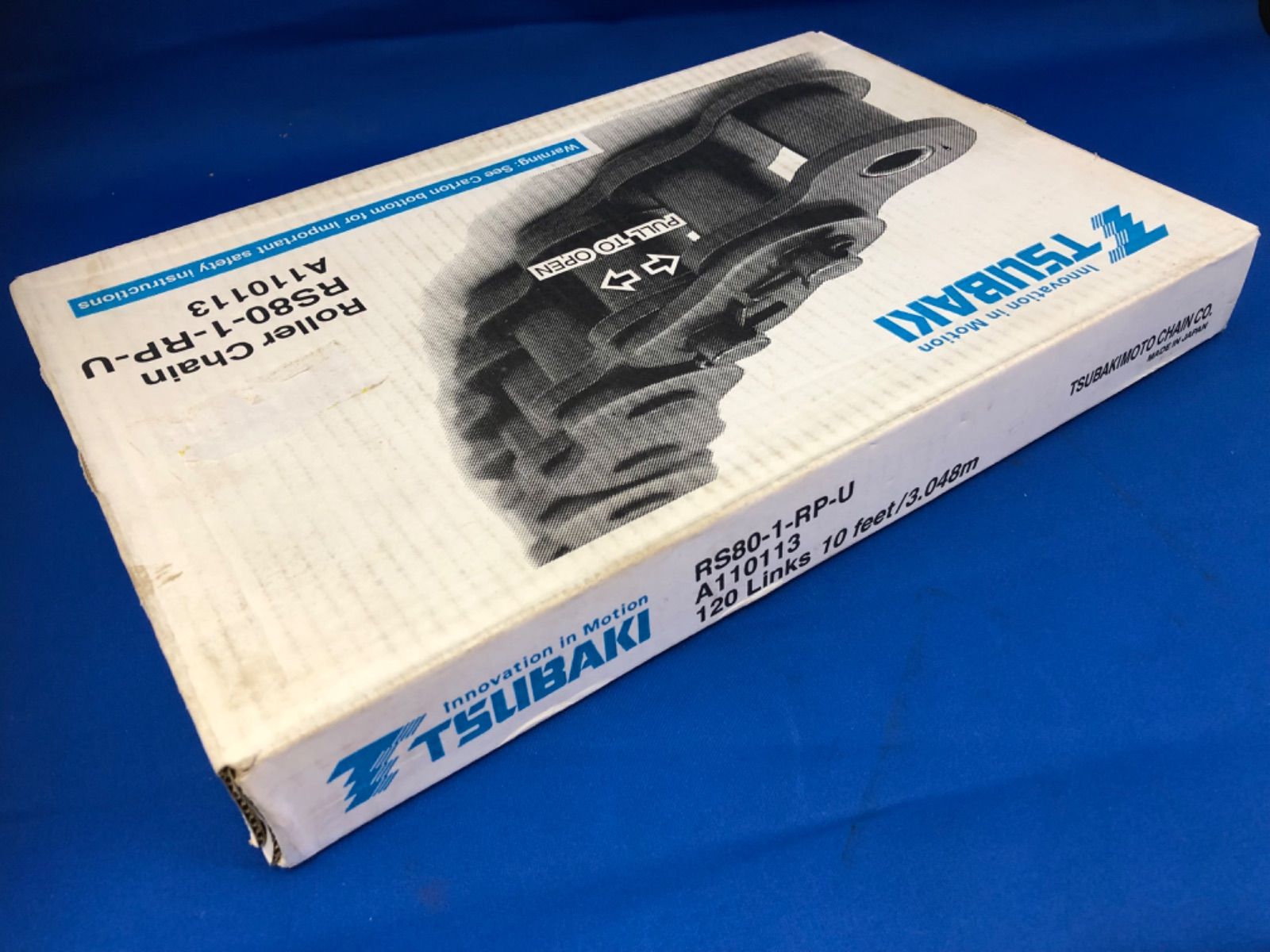 ローラーチェーン RS80-1-RP-U 椿本 ツバキ 80番 120リンク スプロケ 