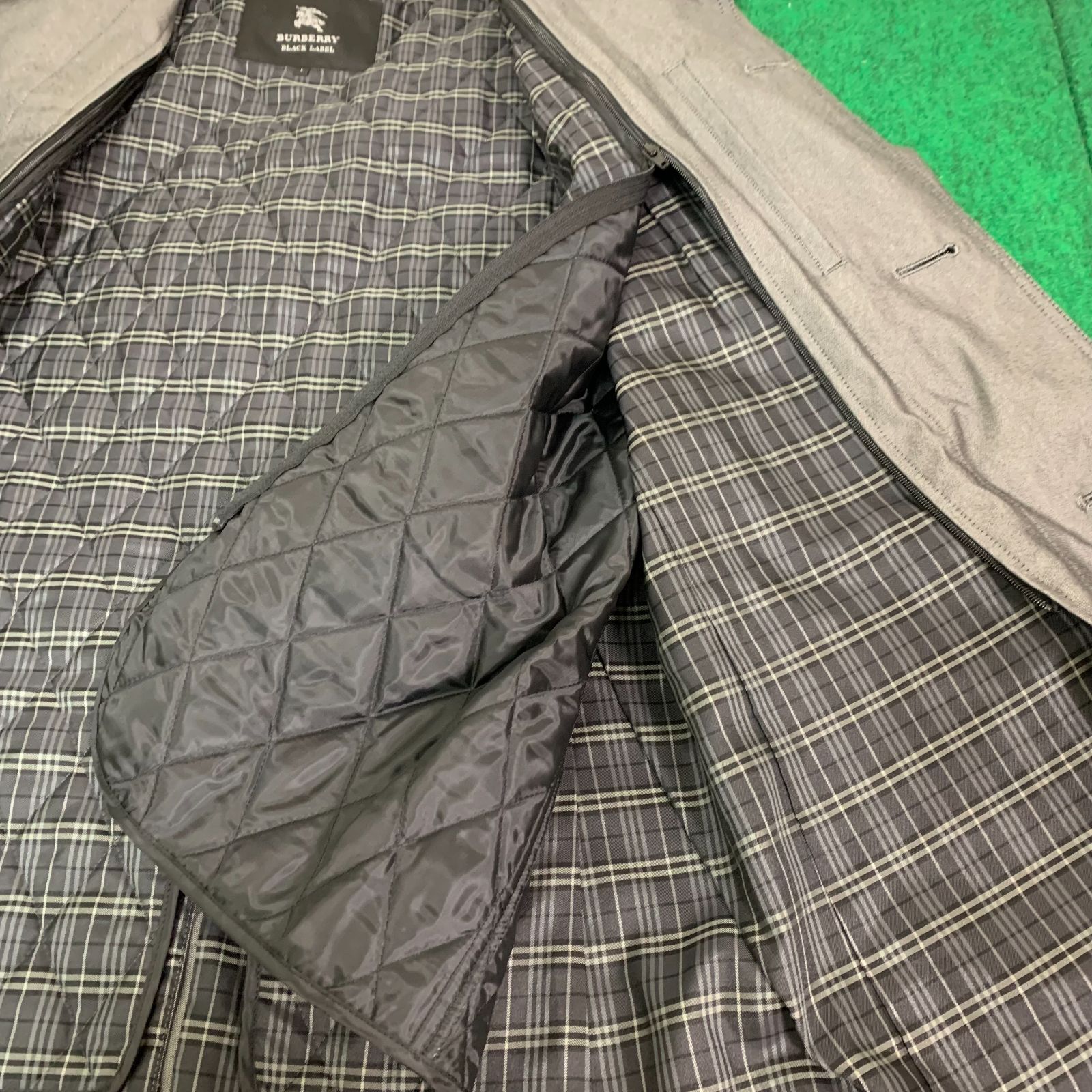 〇【美品】BURBERRY BLACK LABEL バーバリー ステンカラーコート