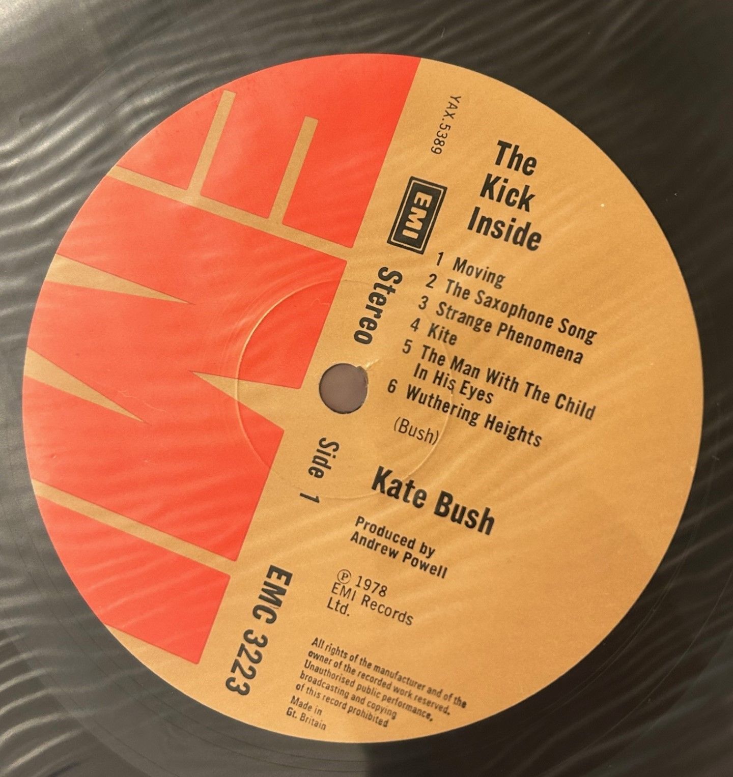 UKオリジナル盤LP】Kate Bush 「The Kick Inside」 ケイト・ブッシュ 