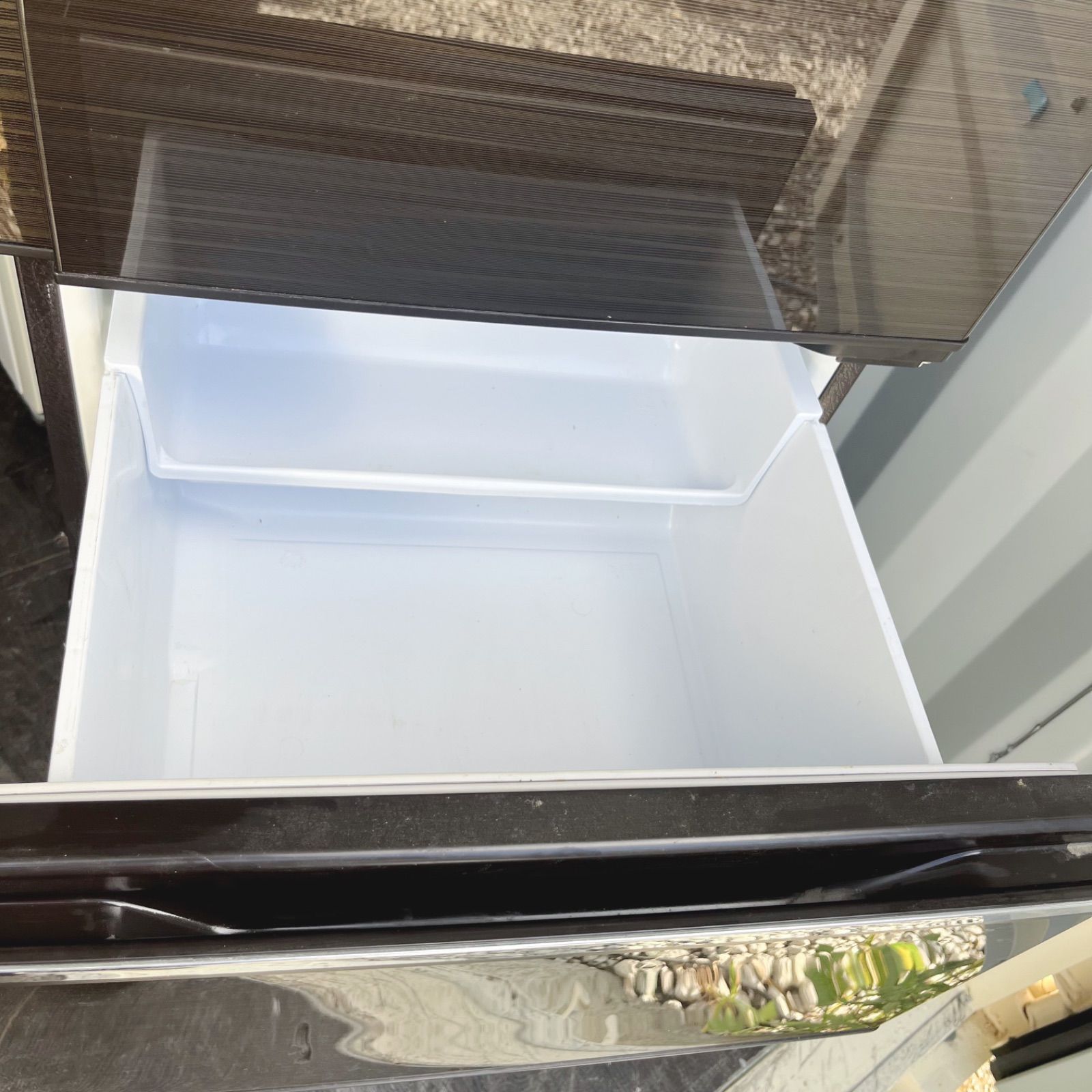 71取付無料！三菱木目調自動製氷機付きおしゃれインテリア272L3ドア