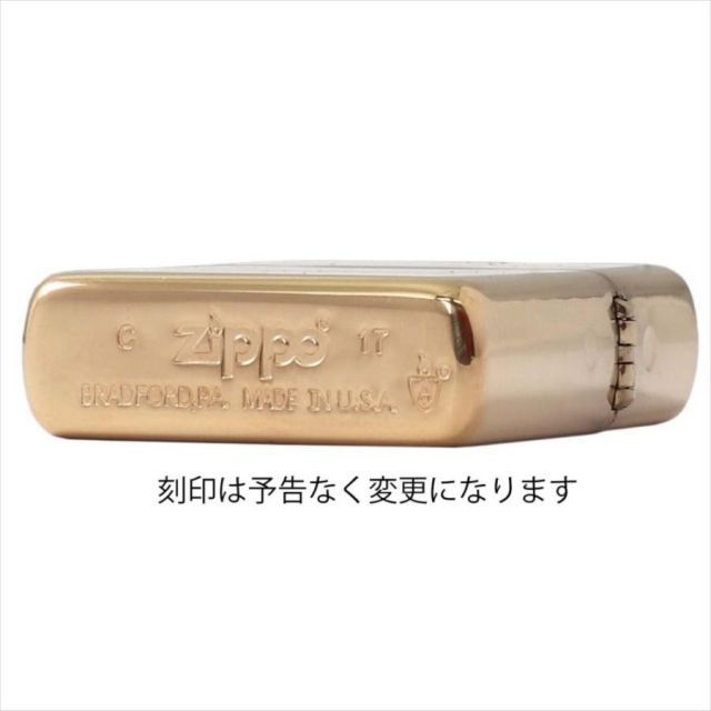 ZIPPO ジッポー ライター 無地 無柄 アーマー ＃169 ゴールド