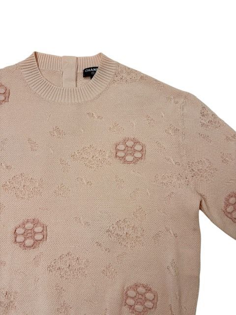 入手困難 17C後ろキューバボタン付カメリアモチーフトップス