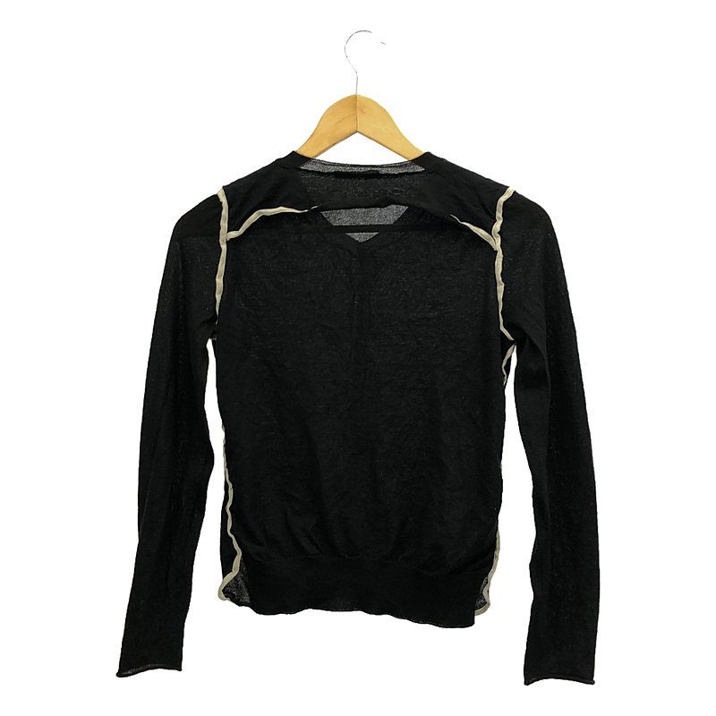 極美品 セリーヌ フィービー期 クルーネック カシミヤ 異素材切替