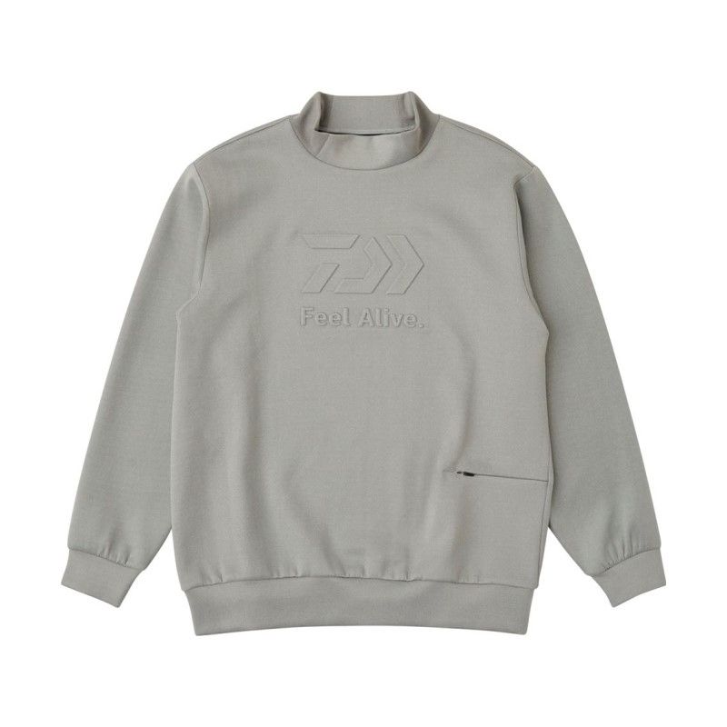 DE-8725 ダンロテック スウェットモックネック 2XL グレー