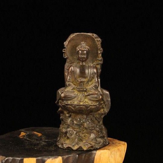 仏教美術 大日如来釈迦坐像 居宅 奉納 書斎 茶室 置物 装飾品 工芸品 仏教美術 大日如来仏像 工芸品 美術品 置物 - メルカリ