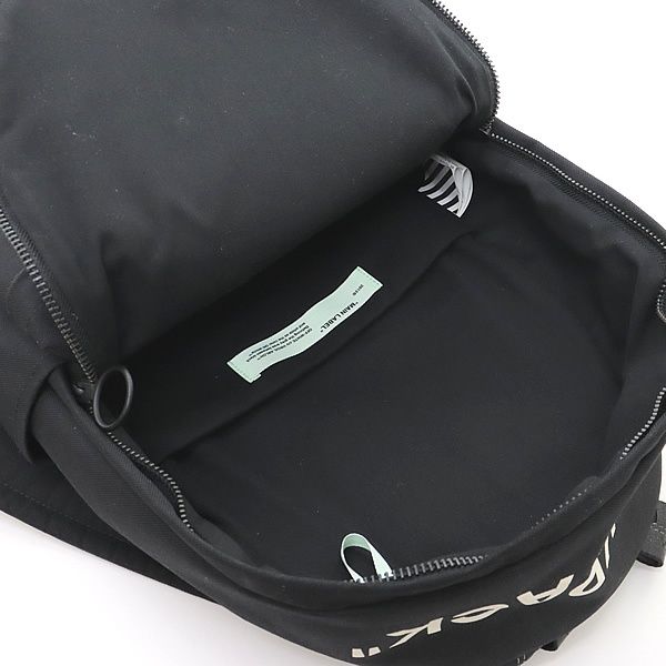 OFF-WHITE ブラック リュック off white オフホワイト バックパック リュックサック ブラック