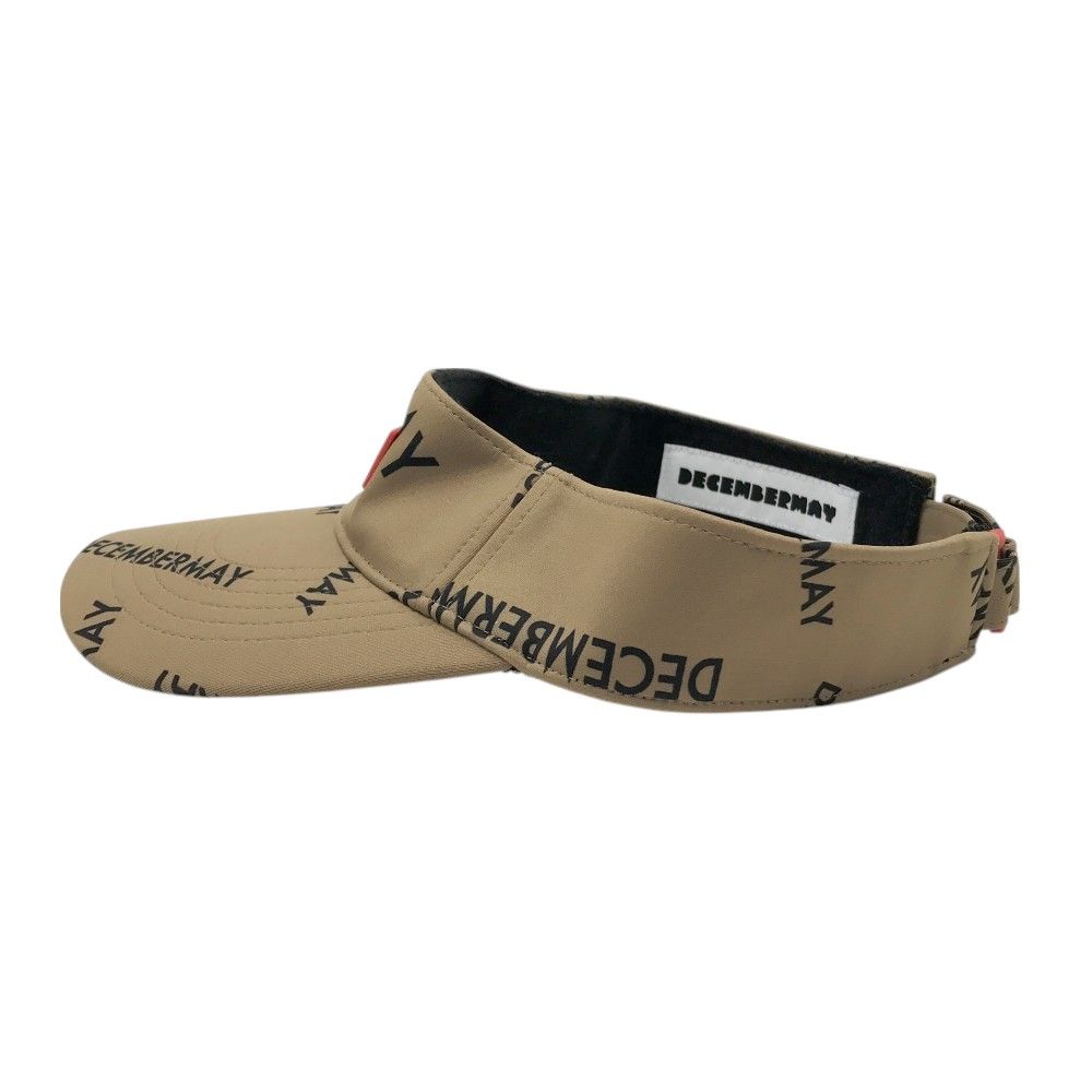 DECEMBERMAY ディセンバーメイ サンバイザー 総柄 ブラウン系 FREE