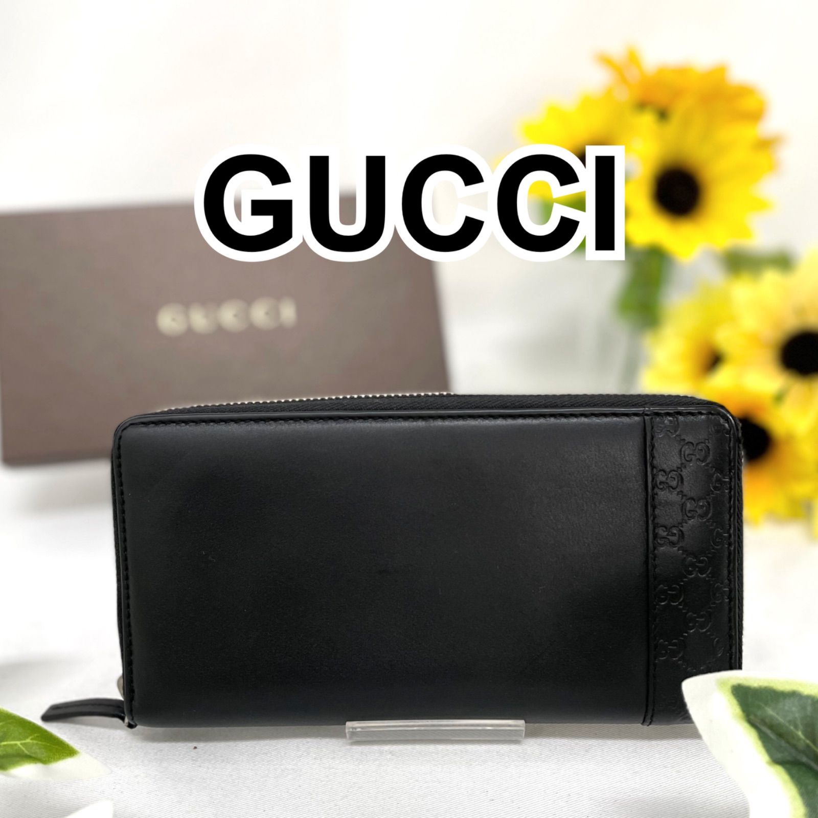 GUCCI 長サイフ_マイクログッチシマ/レザー/BLK/メンズ(長財布（小銭入れあり）)｜売買されたオークション情報、yahooの商品情報をアーカイブ公開  - オークファン ファッション小物