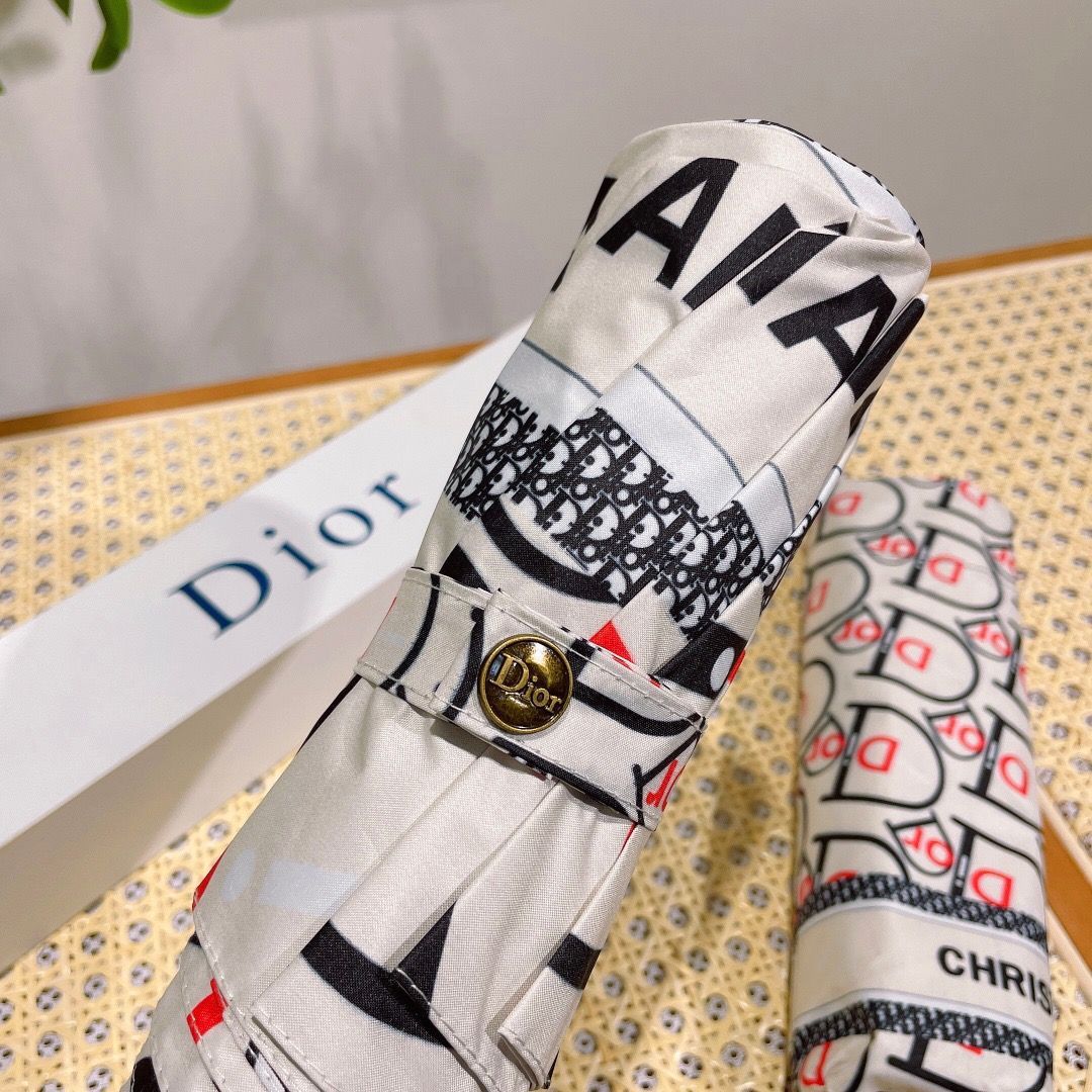 美品】Dior トロッター柄 折りたたみ傘 ボタン式 日傘 - メルカリ